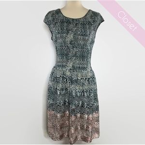 Max Edition Floral Cap Sleeve Dress XL